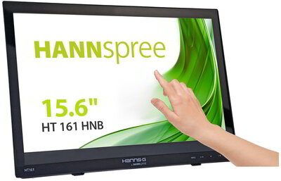 HANNSpree 16" HT161HNB HD 10 Point Touch Display 1366 x 768 16:9 speaker HDMI D-Sub