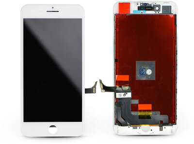 LCD kijelző érintőpanellel - Apple iPhone 8 Plus 5.5&quot, - AAA kiváló minőségű, utángyártott - fehér