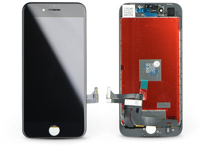 LCD kijelző érintőpanellel - Apple iPhone 8 4.7&quot, - AAA kiváló minőségű, utángyártott - fekete