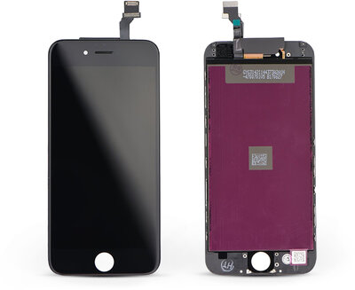 LCD kijelző érintőpanellel - Apple iPhone 6 4.7&quot, - AAA kiváló minőségű, utángyártott - fekete