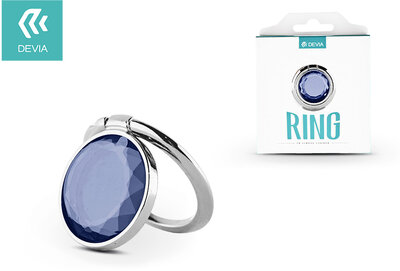 Devia ring holder/szelfi gyűrű és kitámasztó - Devia Finger Hold Crystal - blue