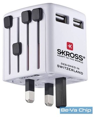 Skross WORLD USB töltő hálózati csatlakozó átalakító