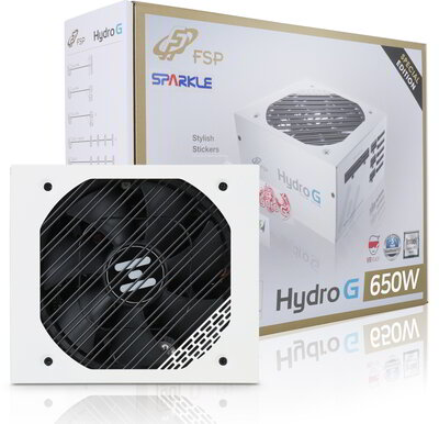 FSP 650W HYDRO GE 80+ Gold White Edition tápegység