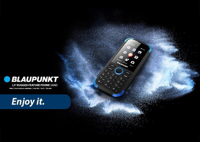Blaupunkt SAND 2,8" kék csepp- és porálló mobiltelefon