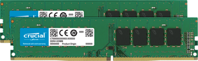 Crucial 8GB Kit (2x4GB) DDR4 2666MHz CL19 Unbuffered DIMM