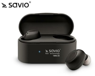 SAVIO TWS-04 Vezeték nélküli Bluetooth fülhallgató