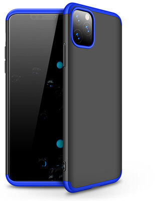 Apple iPhone 11 Pro Max hátlap - GKK 360 Full Protection 3in1 - fekete/kék