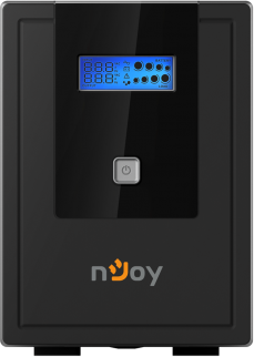 NJOY Szünetmentes 1500VA - Cadu 1500 (2 Schuko, line-interaktív, USB menedzsment, RJ11/45 vonalvédelem(1Gb/s), fekete)