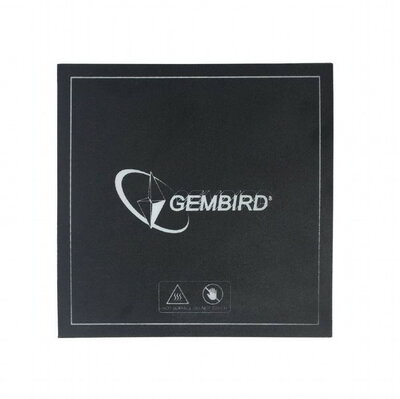 Gembird 3D printing surface, 155x155 mm