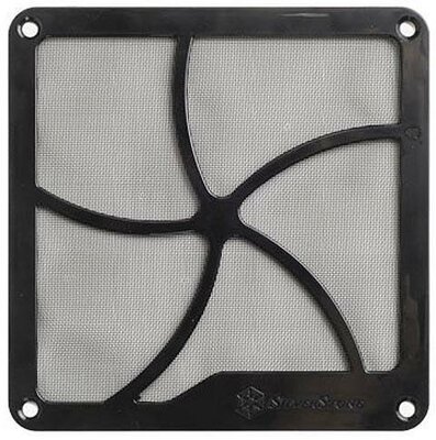 Silverstone Ventilátor rács és Porszűrő SST-FF122B, 120mm, Magnet, fekete