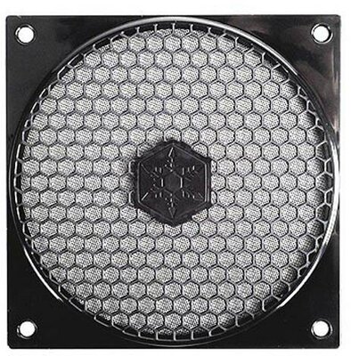 Silverstone Fan Grille és Porszűrő SST-FF121B, 120mm, fekete