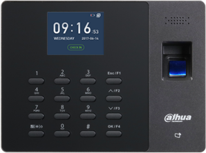 Dahua munkaidő nyilvántartó - ASA1222G (2,4" TFT kijelző, ujjlenyomatolvasó/PIN kód/Mifare, USB exp/imp)