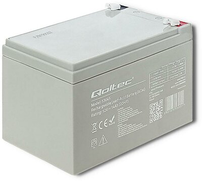 Qoltec Battery AGM | 12V | 14Ah | max.210A