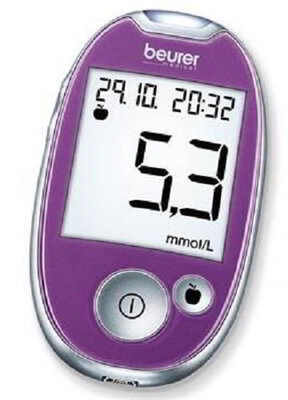 Beurer GL 44 mmol / L vércukorszintmérő lila