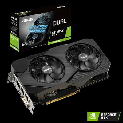 Asus GeForce GTX 1660 SUPER 6GB DDR6 DUAL DVI, HDMI, DP - DUAL-GTX1660S-6G-EVO
