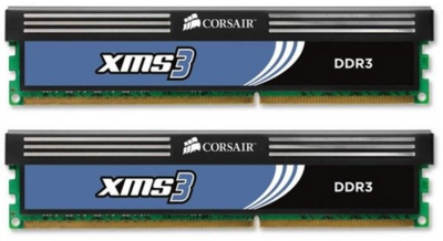 Corsair 4GB Kit (2x2GB) DDR3, 1600MHz, 8-8-8-24