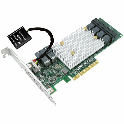 Microsemi Adaptec SmartRAID 3152-8i, 12 Gbps PCIe Gen3 SAS/SATA SmartRAID adapter with 8 internal native ports and LP/MD2 form factor