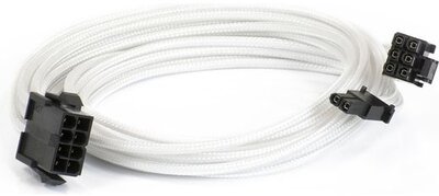 PHANTEKS 6+2-Pin PCIe 50cm hosszabbító - sleeved white