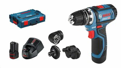 Bosch Professional GSR 12V-15 FC akkus multicsavarozó szett, L-BOXX /06019F6000/