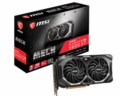 MSI AMD Radeon RX 5600XT 6GB GDDR6 MECH OC HDMI 3x DP - RADEON RX 5600 XT MECH OC