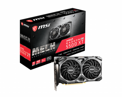 MSI AMD Radeon RX 5500XT 4GB GDDR6 MECH 4G OC HDMI 3x DP - RADEON RX 5500 XT MECH 4G OC