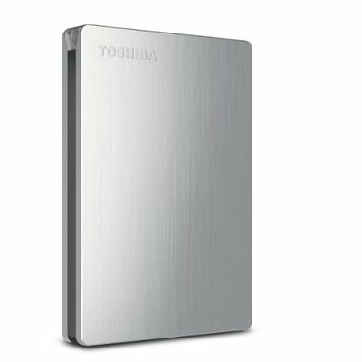 Toshiba 1TB Canvio Slim külső 2.5" HDD USB3.0 aluminium ezüst