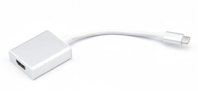 HDMI - USB Type-C 3.1 adapter - fehér/ezüst
