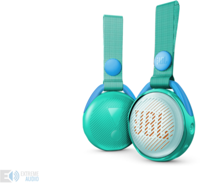 JBL JR POP vízálló Bluetooth hangszóró, türkiz