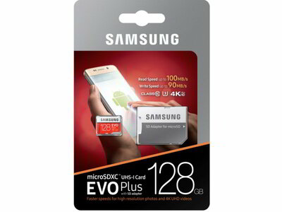Samsung 128GB SD micro EVO Plus (SDXC Class10) (MB-MC128GA/EU) memória kártya adapterrel