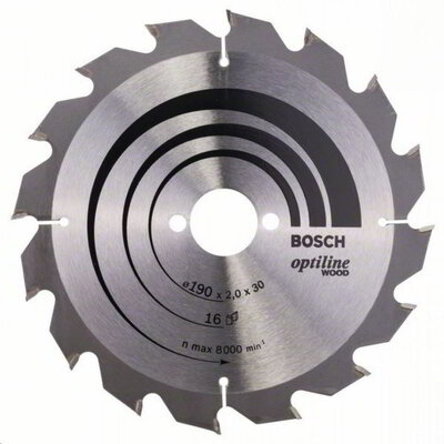 Bosch 2608641184 Körfűrészlap, Optiline Wood 190 x 30 x 2,0 mm, 16