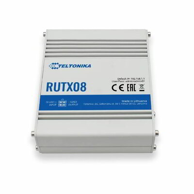 TELTONIKA RUTX08 Advanced VPN Router, 4x GbE, Industrial Box