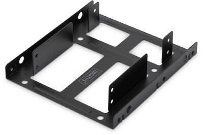 Internal SSD/HDD Dual Mounting Kit Adapter for 2x 2.5"to 3.5" metal, black