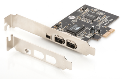 DIGITUS Add-On Card Firewire (400) PCI Express, 2xExt. 1xInt. IEEE1394a 6pin