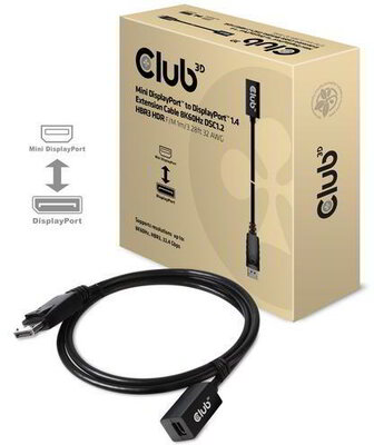 CLUB3D Mini Displayport - Displayport 1.4 HBR3 8K60Hz 1m extension kábel