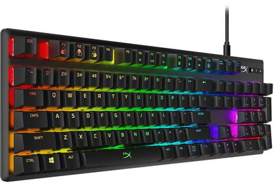 Kingston HyperX Alloy Origins US (AQUA switches) gamer világító billentyűzet