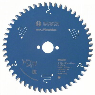 Bosch 2608644094 Expert for Aluminium körfűrészlap 160 x 20 x 2,2 mm, 52