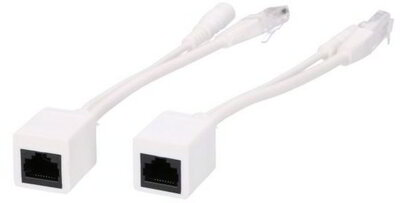 EXTRALINK 1 PORT POE INJECTOR AND SPLITTER WHITE CABLE 100 Mbps
