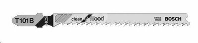 Bosch 2608637876T 101 B Clean for Wood szúrófűrészlap 100db