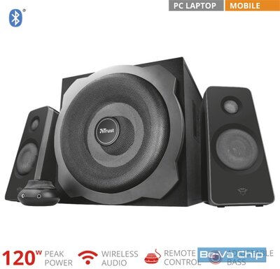 Trust GXT 38B Tytan 2.1 Bluetooth 60W fa gamer hangszóró
