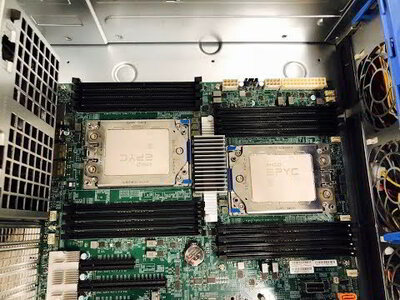 Supermicro H11DSi board, support for 2 x AMD EPYC 7000-Series Processors, up to