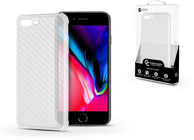 Apple iPhone 7 Plus/8 Plus szilikon hátlap - Roar Carbon Armor Ultra-Light Soft Case - clear