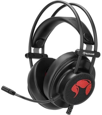Marvo Fejhallgató - HG9055 (7.1, mikrofon, USB, hangerőszabályzó, nagy-párnás, 2.2m kábel, fekete)