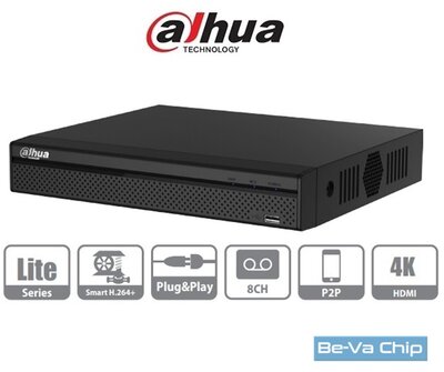 Dahua XVR5108HS-4KL-X 8 csatorna/8MP(56Fps)/4MP(120fps)/2MP(200fps)/H265+/1x Sata HD analóg rögzítő(XVR)
