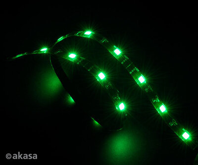 Akasa LED szalag 60 cm - zöld