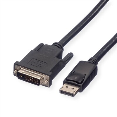 ROLINE DisplayPort Cable, DP-DVI (24+1), LSOH, M/M, black, 2 m; 11.04.5772-20