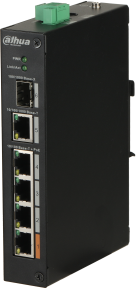 Dahua PoE switch - PFS3106-4ET-60 (4x 100Mbps PoE (60W) + 1x 1Gbps + 1xSFP, 53VDC)