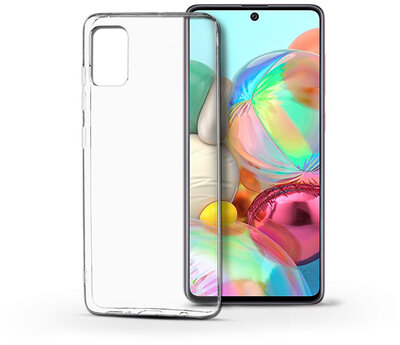 Samsung A715F Galaxy A71 szilikon hátlap - Soft Clear - transparent
