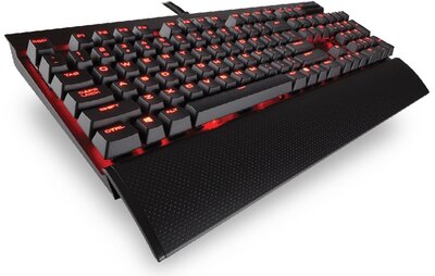 Corsair K70 LUX Red LED Cherry MX Red mechanikus Gaming Billentyűzet NA - Fekete