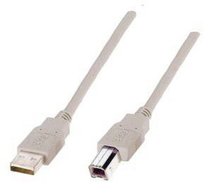 nBase 3m USB A-B kábel, szürke