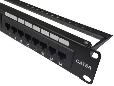 Rainbow Patch Panel UTP 12x RJ45 CAT6 Falra